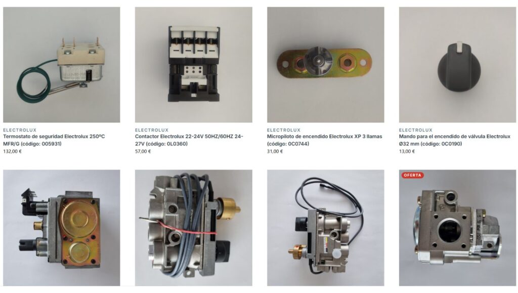 repuestos de maquinaria industrial